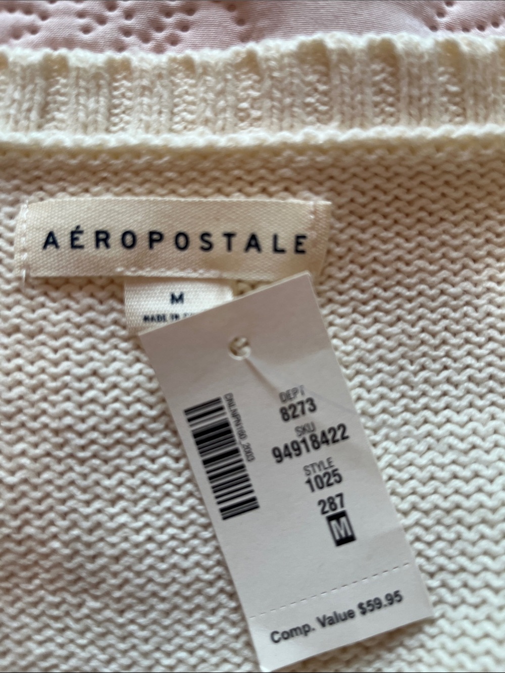 NWT Aeropostale Flag Heart Sweater - Picture 6 of 8